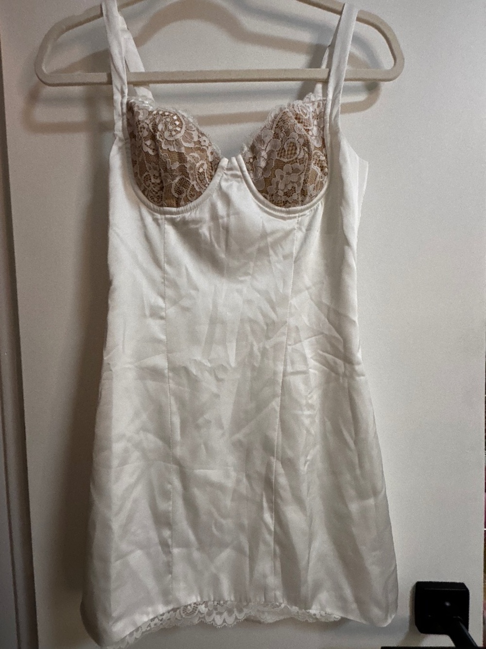 Satin White dress